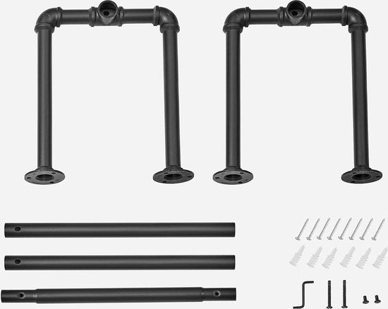 Kleiderständer - Kleiderstange aus schwarzem Metall - Kleiderstange im Industriedesign