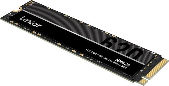 Lexar NM620 – Interne SSD – PCIe Gen3x4 – NVMe M.2 2280 – 512 GB