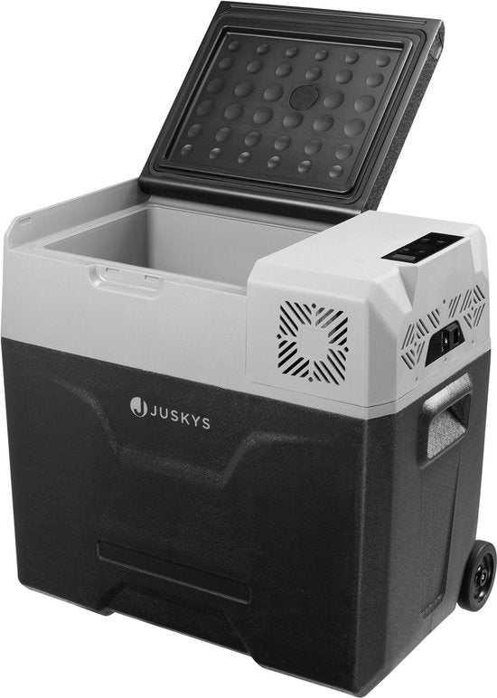 Juskys Elektronische Kühlbox / Kompressor Kühlbox Yukon - 50 Liter - 230 V Anschluss - grau