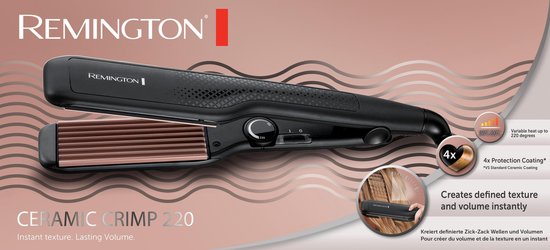 Remington S3580 Ceramic Crimp 220 – Waffel-Lockenstab