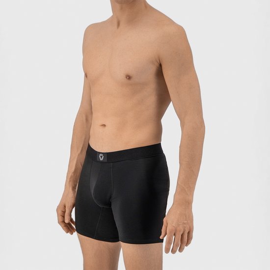 Fibershirts Anti-Sweat Boxershorts - Integriertes Schweißpolster - Atmungsaktives MicroModal - Anti-Transpiration - Männer - Größe L - Schwarz