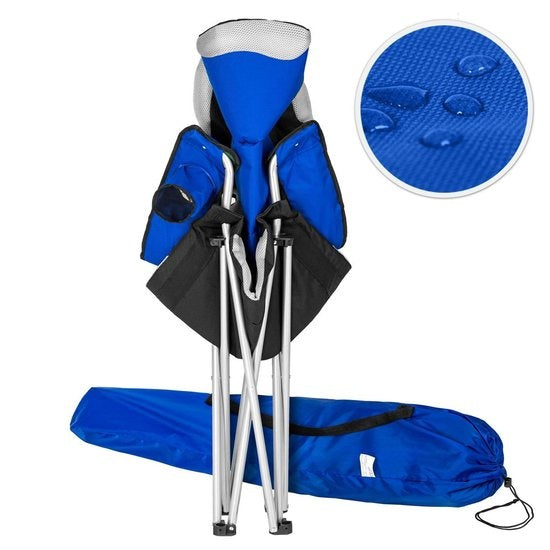 tectake Chair Basic Campingstuhl - Blau;Schwarz