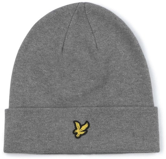 Lyle & Scott Mütze aus Wollmischung, grau – Einheitsgröße – Herren