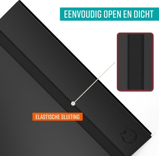 NAPI Sammelmappe 360 Karten - Profi-Bindemappe für Karten - Sammelkartenmappe - 9 Fächer - Premium-Kartenmappe - 20 Seiten - A4-Format - Schwarz