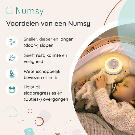 Numsy - Mini White Noise Machine Baby - Weiß