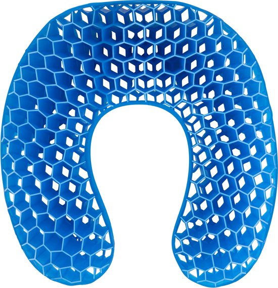 Vivamore Travel Pillow - Nackenkissen Flugzeug - Reisekissen mit kühlendem Gel - Schwarz