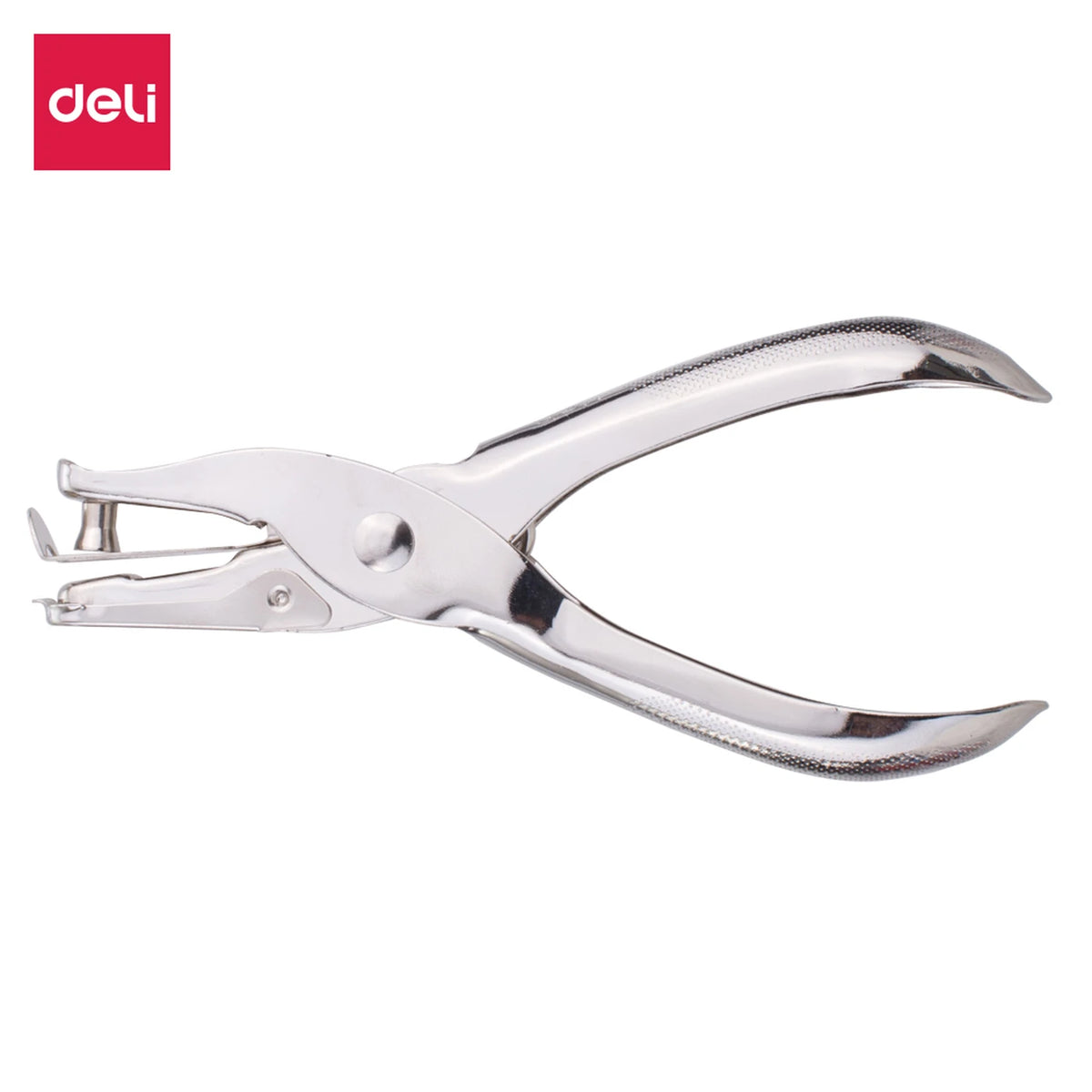 Deli 1-Loch-Locher – Silber – 8 Blatt, 16 mm