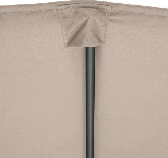 tectake - Doppelter Sonnenschirm Silia - Terrassen-Sonnenschirm - XXL-Sonnenschirm - Inkl. Schutzhülle - beige - 404253