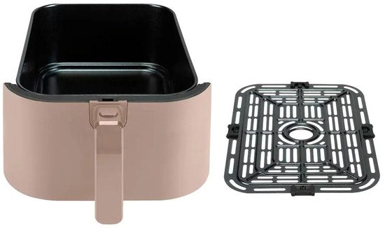 Bourgini Slimfit Airfryer XXL Beige - Heißluftfritteuse - 8 Liter - 1700W - PFAS frei