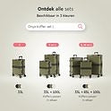 ONYXÂ® Check-in Koffer 65L - TSA-Schloss - Spinner-Räder - Leichter Trolley - Aluminiumverschluss - Olivgrün