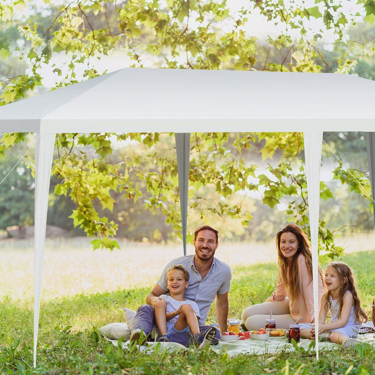 Küste Partyzelt Pavillon Wasserdicht - 3m x 6m - Weiß
