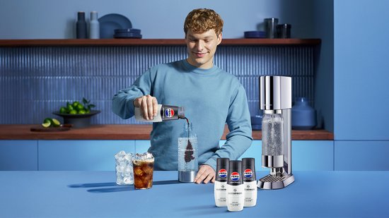Sodastream Sprudelwassermaschine Enso aus Edelstahl
