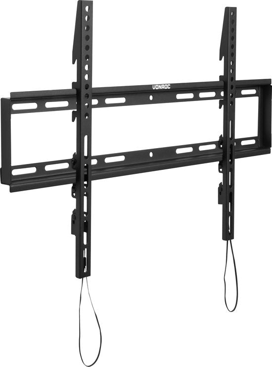 VONROC TV-Halterung - Feste TV-Wandhalterung für 37 bis 85 Zoll - Universal bis zu 60 kg. - Inkl. Befestigungsmaterial