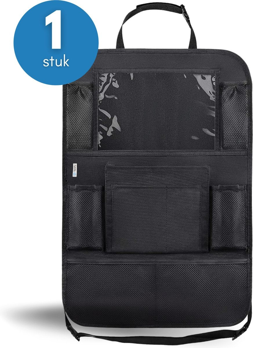 Premium Luxury & Sturdy Car Organizer mit Tablet-Halterung - 1 Stück - Extra Storage - Protector - Autositz - Zubehör