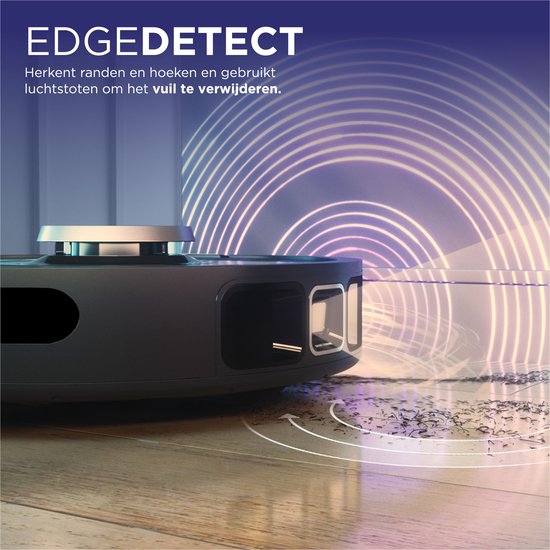 Shark PowerDetect Staubsaugerroboter mit Entleerungs-/Ladestation - Umfassende 360° Lasernavigation - Mit App und Anti-Geruchs-Technologie - Für Haustiere - RV2820VEEU