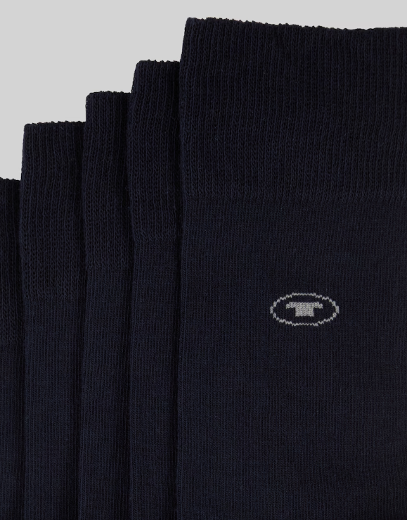 Tom Tailor Basic Herrensocken, 6er-Pack – Dunkelblau – Einfarbig, Baumwolle