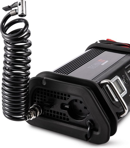 Technaxx TX-193(4999) 10A Batterieladegerät mit Kompressor - Lc Display - LED Beleuchtung - USB - Schwarz
