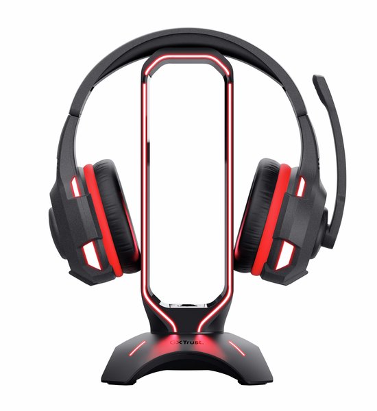 Trust GXT 265 Cintar RGB Headset-Ständer – Halterung für Gaming-Headsets – Kopfhörer-Ständer – RGB-Beleuchtung – Schwarz