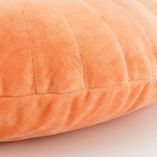 In The Mood Collection Baron Dekoratives Kissen - H10 x Ø45 cm - Baumwolle - Orange