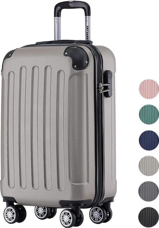 TRVLMORE - Koffer - Handgepäck - 54x36x20cm - 38L - Champagner