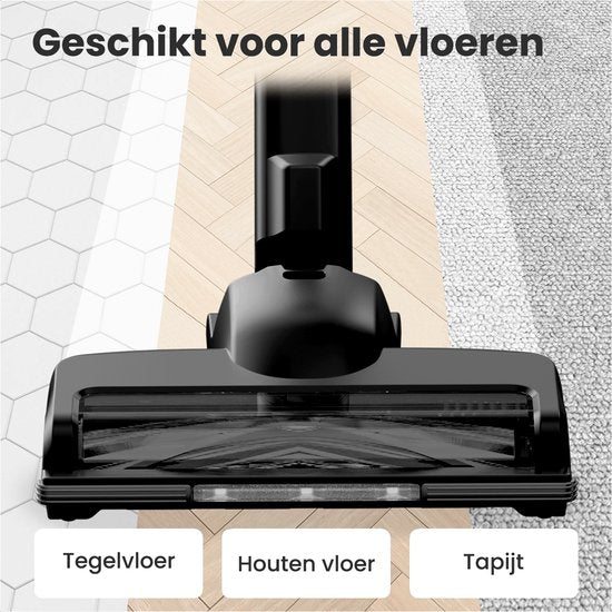 Auronic Stabstaubsauger Cordless - Selbststehender Stabstaubsauger - Ohne Beutel - 220W - Staubsauger - Schwarz