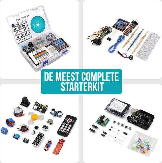 Strex Starter Kit geeignet für Arduino - ATmega328P - 244 Teile - In Plastik Aufbewahrungsbox
