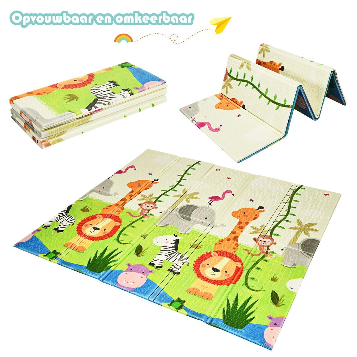 Coast Spielteppich für Babys - Doppelseitig - 200 x 180 x 1,4 cm