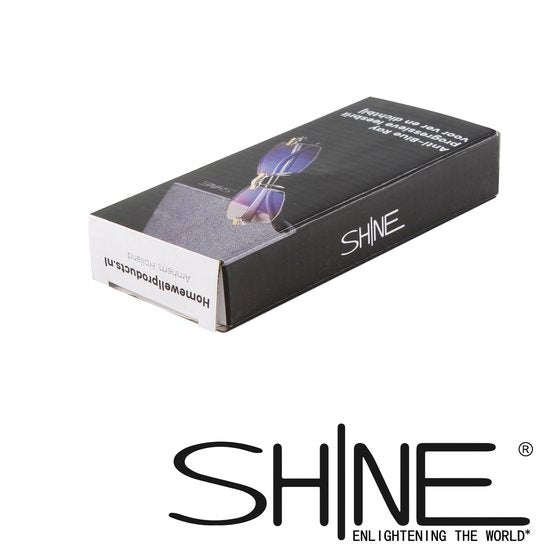 Shine - Blaulicht Brille - inkl. Accessoires - Schwarz