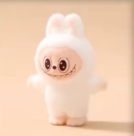 Kawaii-Monster-Figur – Macaron-Stil – 4,5 cm – stehend – weiß – PVC-Figur – Überraschungsgeschenk – Dekoration & Spielzeug für Kinder