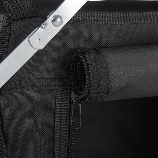 Große zusammenklappbare Campingküche Garda - 175 x 40 x 111 cm - Schwarz