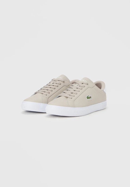 Lacoste POWERCOURT 126 1 SMA GRY/WHT Herren-Sneaker – grau-weiß - Größe 40