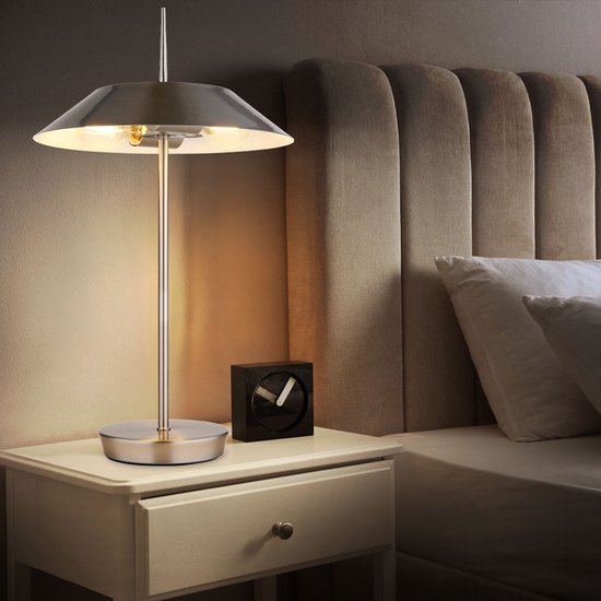 Tischlampe – Stahl – BRENLOR – Metall – Ø 30 cm – E27 – 21032N – Globo