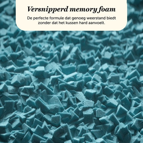 Cloudpillo - Kopfkissen - Memory Foam - Anpassbar - Geeignet für Rücken-, Seiten- und Bauchschläfer - Weiß