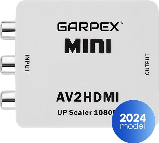 GarpexÂ® AV-zu-HDMI-Adapter - RCA-zu-HDMI-Konverter - AV-zu-HDMI - HDMI-Umschalter - 1080P Full HD - inkl. USB-Stromkabel