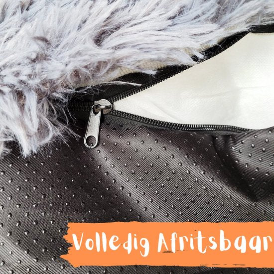 By Cee Cee Original Hundedeckenbank - Hundedeckenbank - Hundekorb - Premium - komplett abnehmbar - Hellgrau - Größe L - 120x90