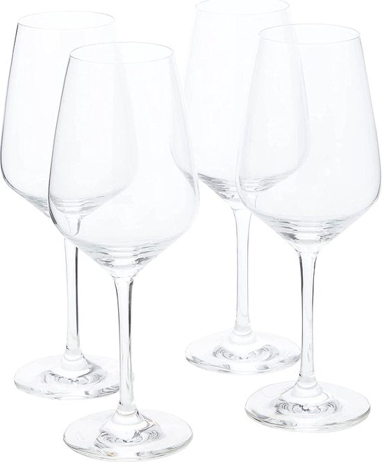 like. by Villeroy & Boch Group - Voice Basic, Weißweinglas-Set, 4-teilig, 356 ml, Kristallglas