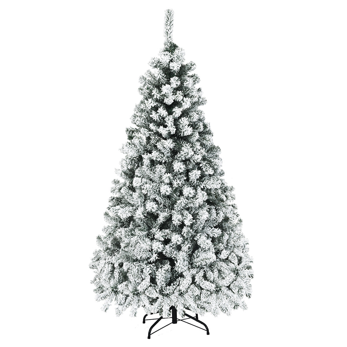 Coast 180 cm Weihnachtsbaum mit Schnee Premium PVC Nadeln mit LED Lichtern Kunstbaum Weihnachten