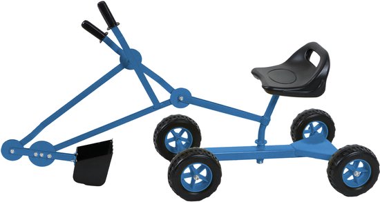 AXI Dean Sandkastenbagger Blau/Schwarz – 4 Räder – um 360° drehbarer Sitz