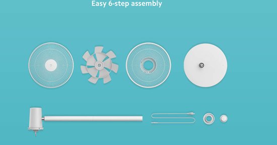 Mi Smart Standing Fan 2 – Standventilator mit optionaler Mi Home-App-Anbindung (38 W, 38–58 dB, 3 Geschwindigkeitsstufen)