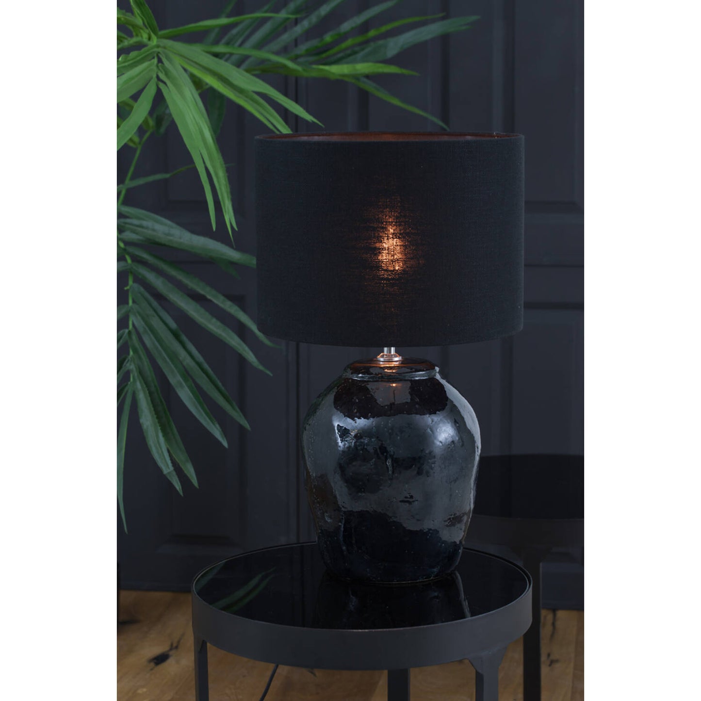 Light & Living Lampenfuß Etna – Ø 30 x 40 cm – Robuster Tischlampenfuß aus feiner Keramik – Mattschwarz – Für E27-Leuchtmittel – Luxuriöser Sockel für Ihre Tischlampe