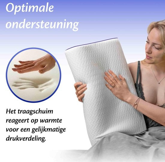 EL Life Orthopädisches Kissen gegen Nackenschmerzen - Ergonomisches Memory Foam Kissen - 55 x 35 cm