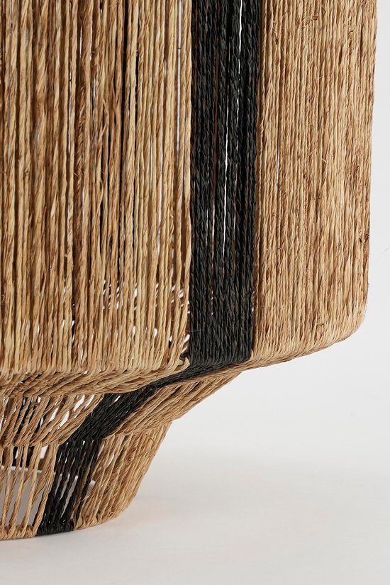 Mica Decorations Liliano Laterne - H36 x Ø30 cm - Jute - Schwarz