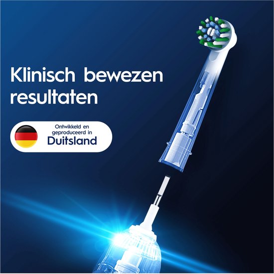 Oral-B Cross Action Pro - Bürstenköpfe - Mit CleanMaximiser Technologie - 10 Stück - Kompatibel mit elektrischen Zahnbürsten