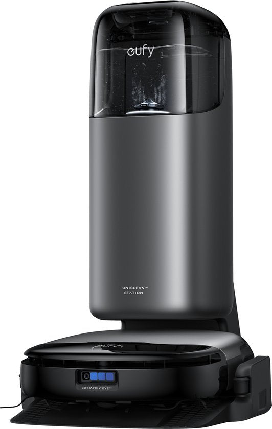 eufy S1 Pro Roboterstaubsauger mit All-in-One-Station und Wischfunktion – Selbstreinigend mit ALWAYS CLEAN MOP™ & Eco Clean Ozon™ – 8.000 Pa Saugkraft – Automatischer Wischlifter – Intelligente Hinderniserkennung