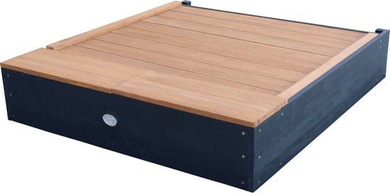 AXI Mandy Sandkasten mit Stauraum und Deckel Anthrazit/Braun