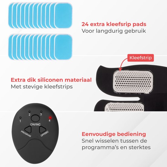 Nuvance - Elektrischer Bauchmuskeltrainer - EMS-Trainer - Sixpack-Trainer - EMS-Muskelstimulator