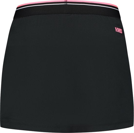 K-Swiss Hypercourt Skirt 6 Damen – Größe L – Schwarz/Rosa – Tennisrock – Padelrock