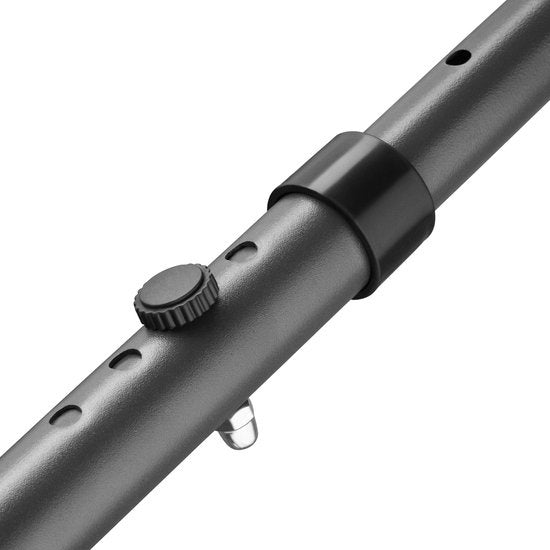 tectake - Klemmmarkise - Sonnenschirm - Markise - Verstellbar - Klemmmarkise - Sonnenschirm Balkon - 200 x 180 cm - hellgrau - Markise - 404958