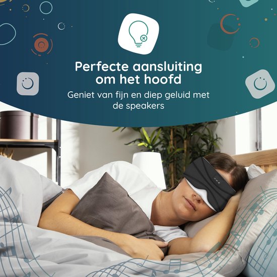Numsy Schlafmaske Bluetooth - Schlaf Kopfhörer - Stirnband