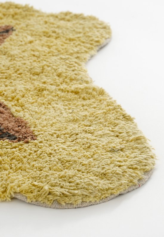 Teppich Kinderzimmer - Strawberry - Rosa Teppich - 120 x 95 cm - Baumwolle